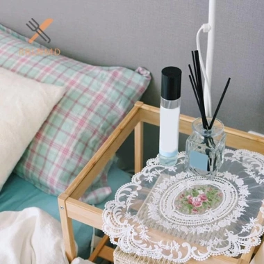 Khăn Trải Bàn Thêu Vải Thanh Lịch Rrlnmd - Đế Lót Ly & Cà Phê, Giá Ưu Đãi 36.936 VND