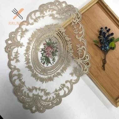 Khăn Trải Bàn Thêu Vải Thanh Lịch Rrlnmd - Đế Lót Ly & Cà Phê, Giá Ưu Đãi 36.936 VND
