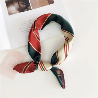 Khăn Turban Lụa Vuông 50x50cm - Họa Tiết Động Vật, Thắt Nơ, Đa Năng Công Sở và Quấn Tóc