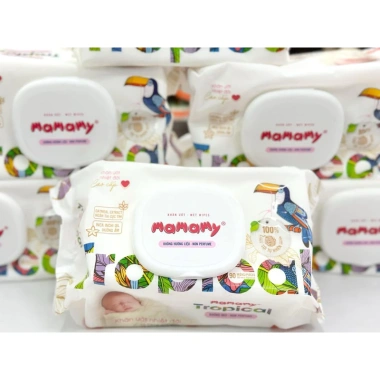 Khăn ướt Mamamy Tropical 90 tờ cao cấp cho bé - Giá ưu đãi 35.000 VNĐ