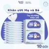 Khăn ướt mini Tushie Treats 10 gói - không cồn, không mùi, an toàn cho da nhạy cảm, 20.000₫
