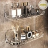 Khay Acrylic Trong Suốt Treo Tường Đấm Miễn Phí Đựng Mỹ Phẩm, Trang Điểm, Tổ Chức Phòng Tắm 61.930 VND