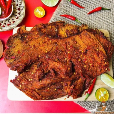 KHÔ BÒ ĐÀ LẠT TẢNG CAY THƠM BÙI GIÁ 110857Đ - QUÀ VẶT ĐẶC BIỆT NGON 5