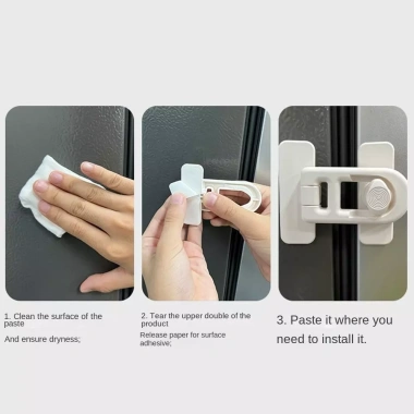 Khóa an toàn bé ROLY - Khóa tủ lạnh và ngăn kéo, bảo vệ trẻ, giá 37.840đ