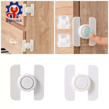 Khóa an toàn cho bé SADYUELE Khóa chống trẻ em cho tủ lạnh Thiết kế tủ và ngăn kéo để giữ an toàn cho trẻ em 2 Khóa an toàn cho bé SADYUELE Khóa chống trẻ em cho tủ lạnh Thiết kế tủ và ngăn kéo để giữ an toàn cho trẻ em 2