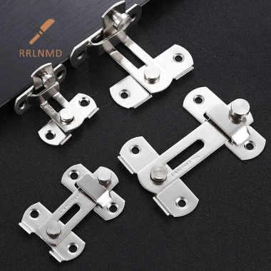 Khóa chốt thép không gỉ Rrlnmd cho cửa trượt, tủ, cửa sổ Fitg - An ninh gia đình mới 4