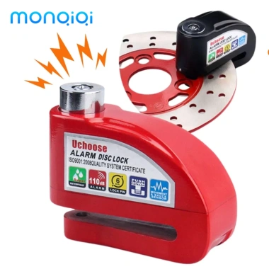 Khóa phanh đĩa báo động xe máy MONQIQI chống trộm, chống thấm nước, an toàn, giá 140.000đ