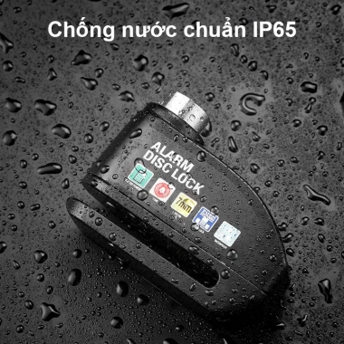 Khóa phanh đĩa báo động xe máy MONQIQI chống trộm, chống thấm nước, an toàn, giá 140.000đ