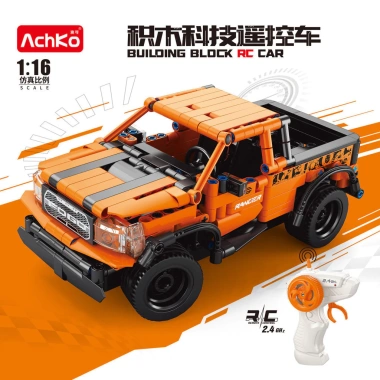 Khối điều khiển từ xa xe địa hình cho bé trai Đồ chơi lắp ráp hạt giáo dục, quà tặng sáng tạo