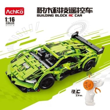 Khối điều khiển từ xa xe địa hình cho bé trai Đồ chơi lắp ráp hạt giáo dục, quà tặng sáng tạo