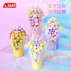 Khối xây dựng bình hoa bảo quản cây mọng nước đa màu sắc - Đồ chơi lắp ráp giáo dục, 400.858 2