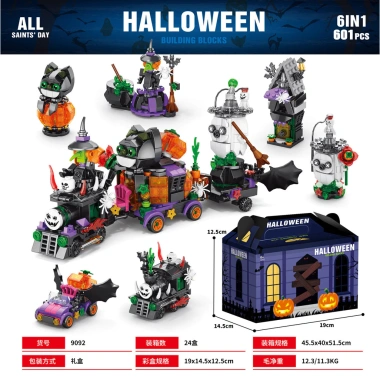 Khối Xây Dựng Halloween Vui Nhộn cho Bé Trai và Bé Gái - Đồ Chơi Lắp Ráp Hạt Nhỏ Giá 140.681₫ 3