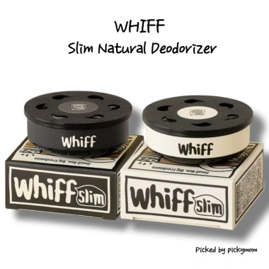 Khử mùi tự nhiên WHIFF Slim – Hấp thụ lâu, cho tủ quần áo và nhà vệ sinh, 2 màu Be Đen, Hàn Quốc