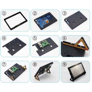 Khung hiển thị LCD 7 inch HL nhựa cho RPi, lắp đặt dễ dàng bằng vít, giá ưu đãi 246k VND 4 Khung hiển thị LCD 7 inch HL nhựa cho RPi, lắp đặt dễ dàng bằng vít, giá ưu đãi 246k VND 4