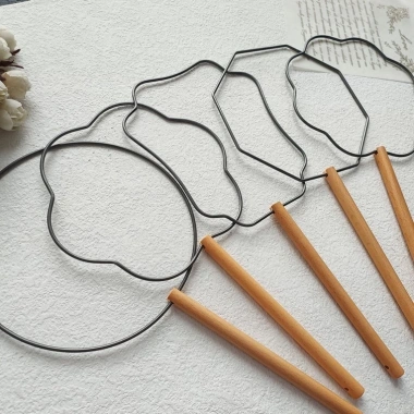 Khung quạt cổ trang đa mẫu Quạt triền hoa, cưới len, kẽm nhung giá 35.000đ 2