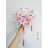 Khung quạt cổ trang đa mẫu Quạt triền hoa, cưới len, kẽm nhung giá 35.000đ 5