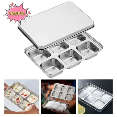 Khuôn Đá Cà Phê Pnpia - Thép Không Gỉ, Tủ Đông, Khay, Nắp Thép - 186.670₫