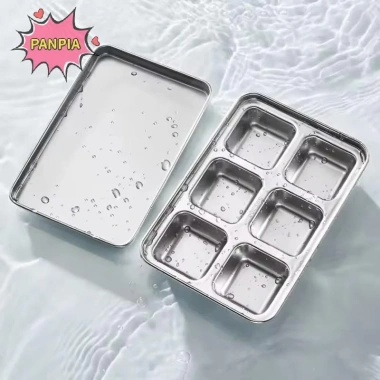 Khuôn Đá Cà Phê Pnpia - Thép Không Gỉ, Tủ Đông, Khay, Nắp Thép - 186.670₫