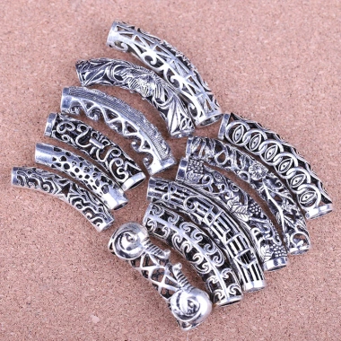 Khuỷu Tay Bạc Tây Tạng - Vòng Tay Cổ Bạc Gà Trống Máu Nho, Ống Vòng Tay, 15.027₫ 2