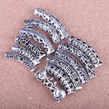Khuỷu Tay Bạc Tây Tạng - Vòng Tay Cổ Bạc Gà Trống Máu Nho, Ống Vòng Tay, 15.027₫ 3
