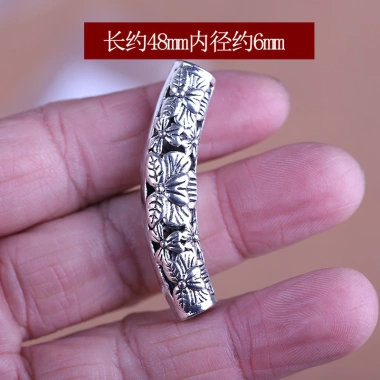 Khuỷu Tay Bạc Tây Tạng - Vòng Tay Cổ Bạc Gà Trống Máu Nho, Ống Vòng Tay, 15.027₫ 9