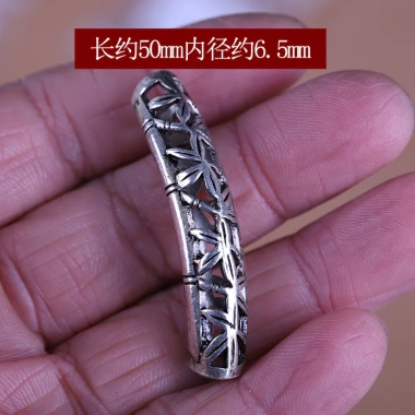 Khuỷu Tay Bạc Tây Tạng - Vòng Tay Cổ Bạc Gà Trống Máu Nho, Ống Vòng Tay, 15.027₫ 10