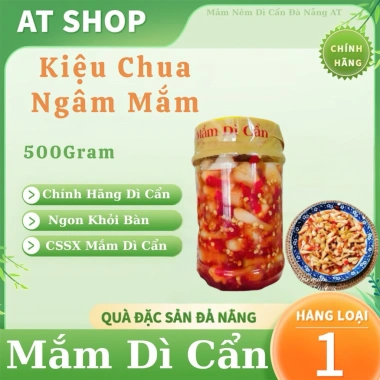 Kiệu Chua Ngâm Mắm Dì Cẩn 500g - Ăn Ngon Chuẩn Miền Trung, Giá 139.000đ Giảm Sốc