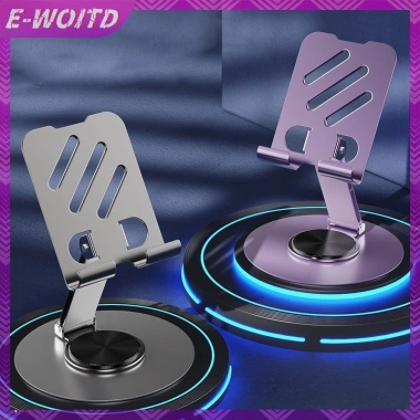 Kim loại E-WOITD 360 xoay, gập lại, chống trượt - Đỡ điện thoại & máy tính bảng, điều chỉnh linh hoạt 49.347 VND