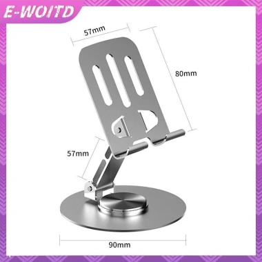 Kim loại E-WOITD 360 xoay, gập lại, chống trượt - Đỡ điện thoại & máy tính bảng, điều chỉnh linh hoạt 49.347 VND