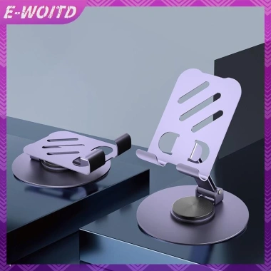 Kim loại E-WOITD 360 xoay, gập lại, chống trượt - Đỡ điện thoại & máy tính bảng, điều chỉnh linh hoạt 49.347 VND