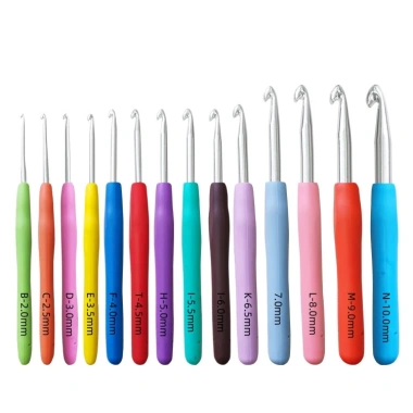 Kim Móc Cán Dẻo Êm Tay 2.0-10mm cho Người Mới Giá Chỉ 30.000 VND 2 Kim Móc Cán Dẻo Êm Tay 2.0-10mm cho Người Mới Giá Chỉ 30.000 VND 2