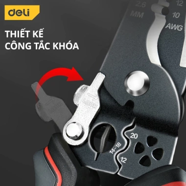 Kìm tuốt dây điện đa năng MONQIQI - Thép không gỉ, tách vỏ, xoắn dây, chỉ 90.000₫