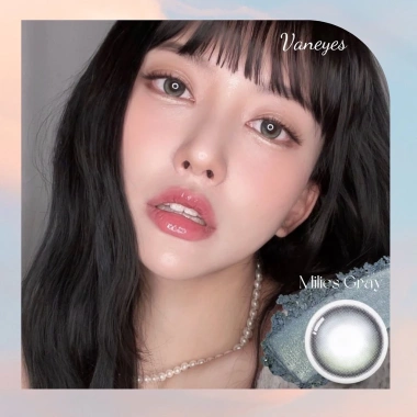 Kính Áp Tròng MINA LENS MILIES GRAY 0-8 Độ - Giá 75k, bảo vệ mắt thời trang