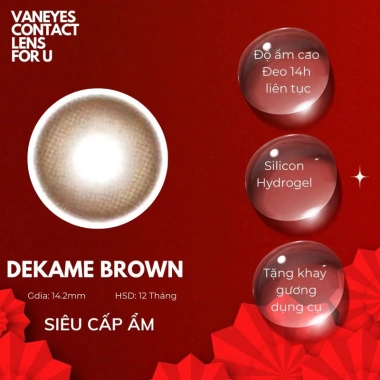 Kính Áp Tròng VANEYES Dekame Premium - Giá chỉ 130.000đ, giảm ngay 35.100đ