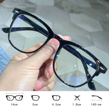 Kính chắn ánh sáng xanh khung lớn thời trang, giảm mỏi mắt, thích hợp văn phòng, 40.068 VND