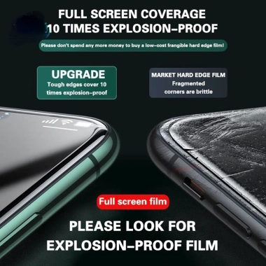 Kính cường lực bảo hiểm toàn diện cho iPhone 16/15/14/13/12 Pro Max - Chống vân tay, giá chỉ 42.900₫
