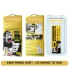 Kính Cường Lực IP Khung Tự Dán Ngăn Bụi Loa cho X XS XR XS Max 11 12 13 14 15 16 Pro Max Giá 32.000 VND 9