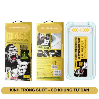 Kính Cường Lực IP Khung Tự Dán Ngăn Bụi Loa cho X XS XR XS Max 11 12 13 14 15 16 Pro Max Giá 32.000 VND 9