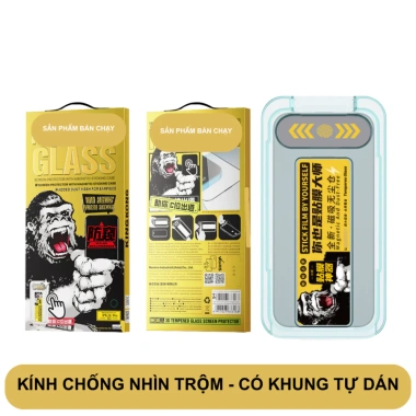Kính Cường Lực IP Khung Tự Dán Ngăn Bụi Loa cho X XS XR XS Max 11 12 13 14 15 16 Pro Max Giá 32.000 VND 10