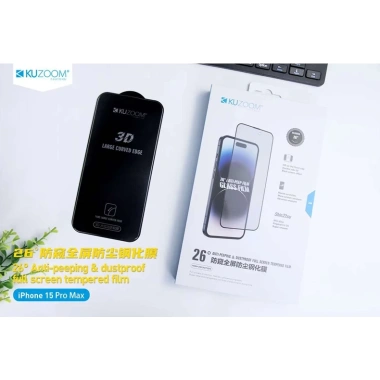 Kính cường lực iPhone full màn, chống nhìn trộm, nghiêng 26° KUZOOM cho iPhone X – 16 Pro Max - Giá ưu đãi 85.000₫ 2