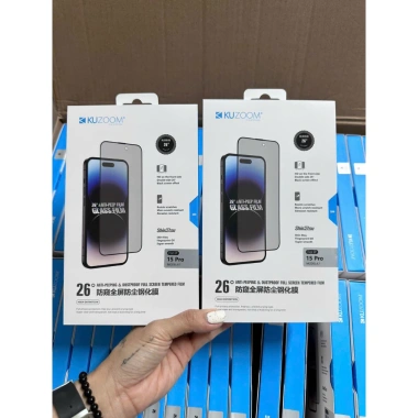 Kính cường lực iPhone full màn, chống nhìn trộm, nghiêng 26° KUZOOM cho iPhone X – 16 Pro Max - Giá ưu đãi 85.000₫ 3