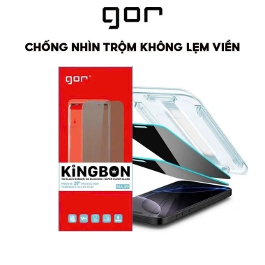 Kính Cường Lực Không Viền Đen Full Màn Hình Gor KiNGBON Không Lẹm Màn Hình iPhone Giá ưu đãi 109k 8