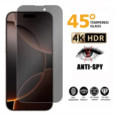 Kính cường lực phủ iPhone 17/16/15/14/13/12 - Màn hình riêng tư, chống gián điệp