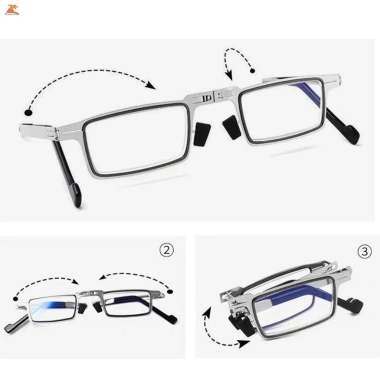 Kính đọc sách gập siêu nhẹ, cổ điển, dạng vuông/tròn, nhỏ gọn cho nam và người lớn tuổi - Giá chỉ 56.376₫