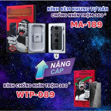 Kính iPhone Chống Nhìn Trộm 4 Chiều 360 độ - Kèm Khung Tự Động MagicBox 6D Cuver MA-189 - Giá ưu đãi 124.000 VND 2