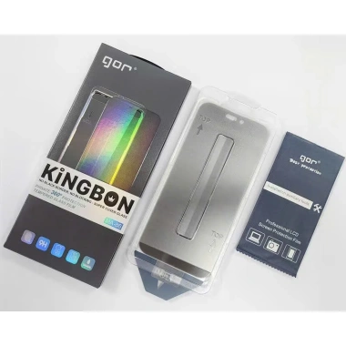 Kính iPhone Full Màn Hình Không Viền Đen + Khung Tự Dán Gor - Giá chỉ 119.000₫