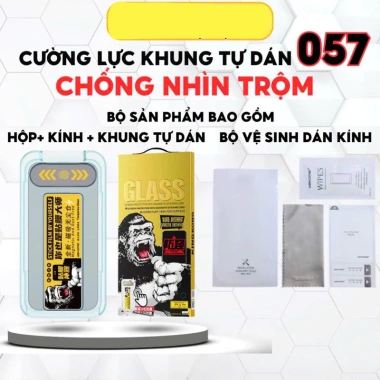 Kính iPhone WK FULL MÀN CHỐNG NHÌN TRỘM + KHUNG TỰ DÁN WTP-057 cho iPhone X-15 Pro Max - Giá chỉ 94.000₫ 3