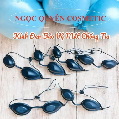 Kính nhựa đen bảo vệ mắt spa - Chống tia laser, giảm mỏi mắt, giá chỉ 35.000₫ 2