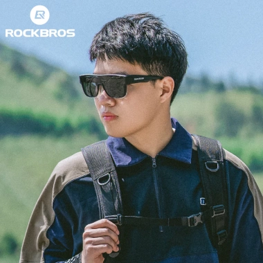 Kính râm ROCKBROS đi xe đạp phân cực cận thị lớn chống gió bảo vệ du lịch thể thao