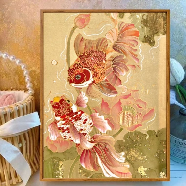 Koi Chữ Thập Bộ 2.024 Ren Thêu Thủ Công – Bông Sen Handmade, Gói Nhỏ Giá ưu đãi 312.519 đ